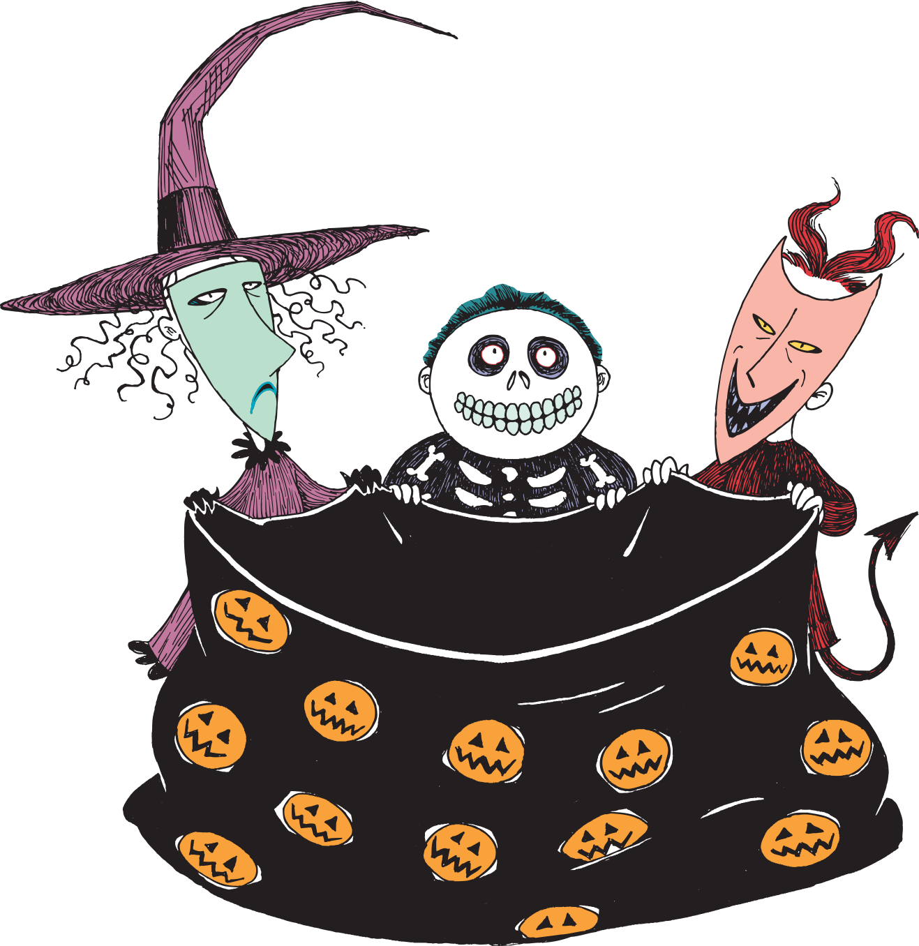 Download Nightmare Before Christmas Skull Clipart - Free Vector ...
