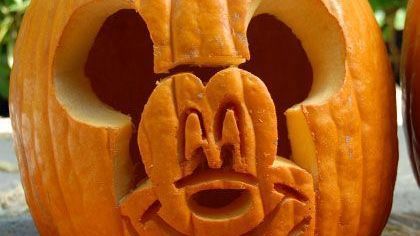 Mickey Mouse Pumpkin-Carving Template