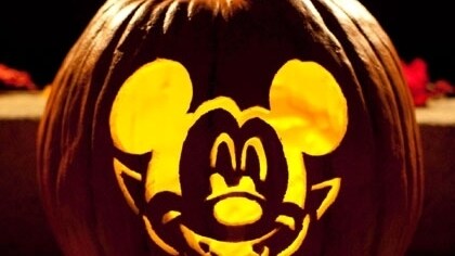 Vampire Mickey Pumpkin-Carving Template