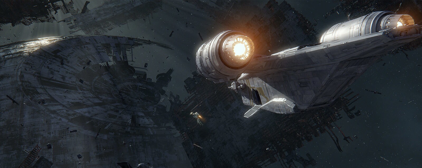 Join the Mandalorian and Grogu on a New Millennium Falcon: Smugglers Run Mission