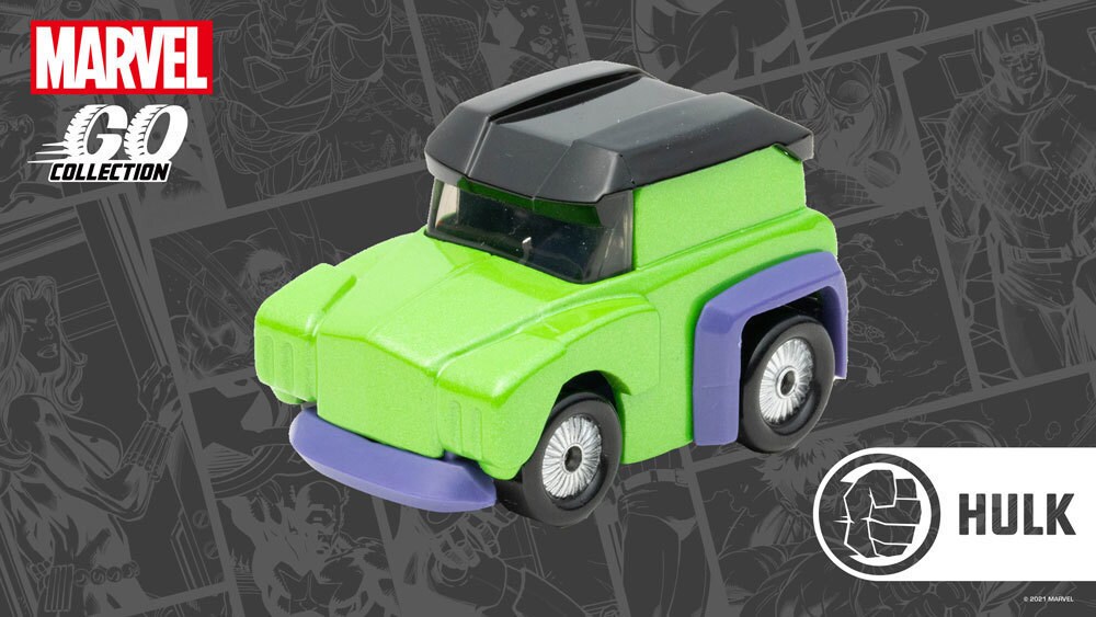 Mini Hulk Racing Car - MARVEL GO Collection