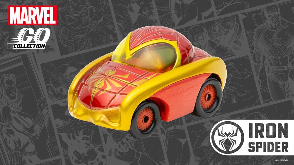 Mini Iron Spider Racing Car - MARVEL GO Collection
