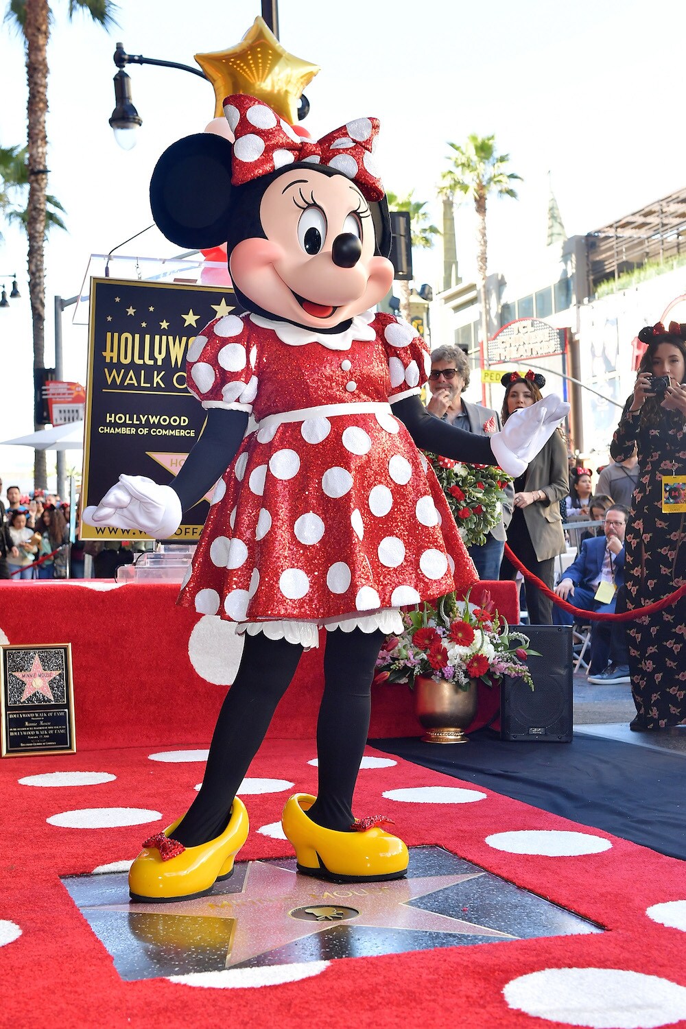 Minnie Mouse at the Hollywood Walk of Fame Celebration