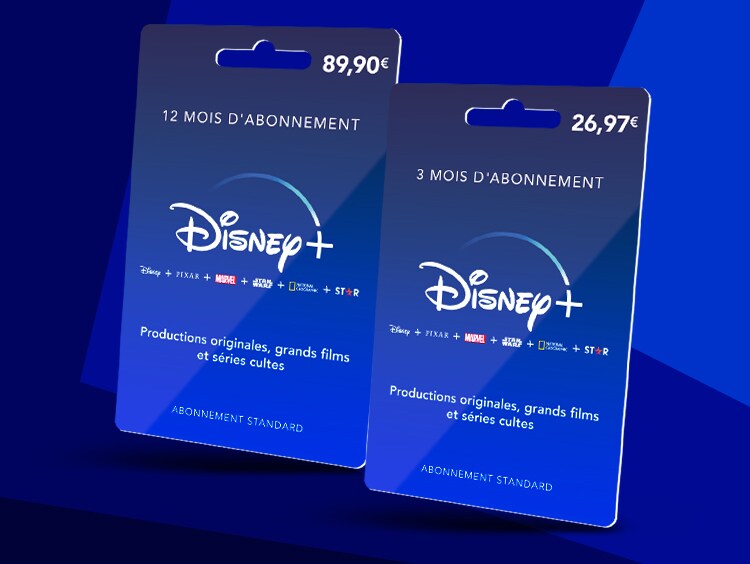 La carte cadeau Disney+ disponible pour les fêtes en version dématérialisée