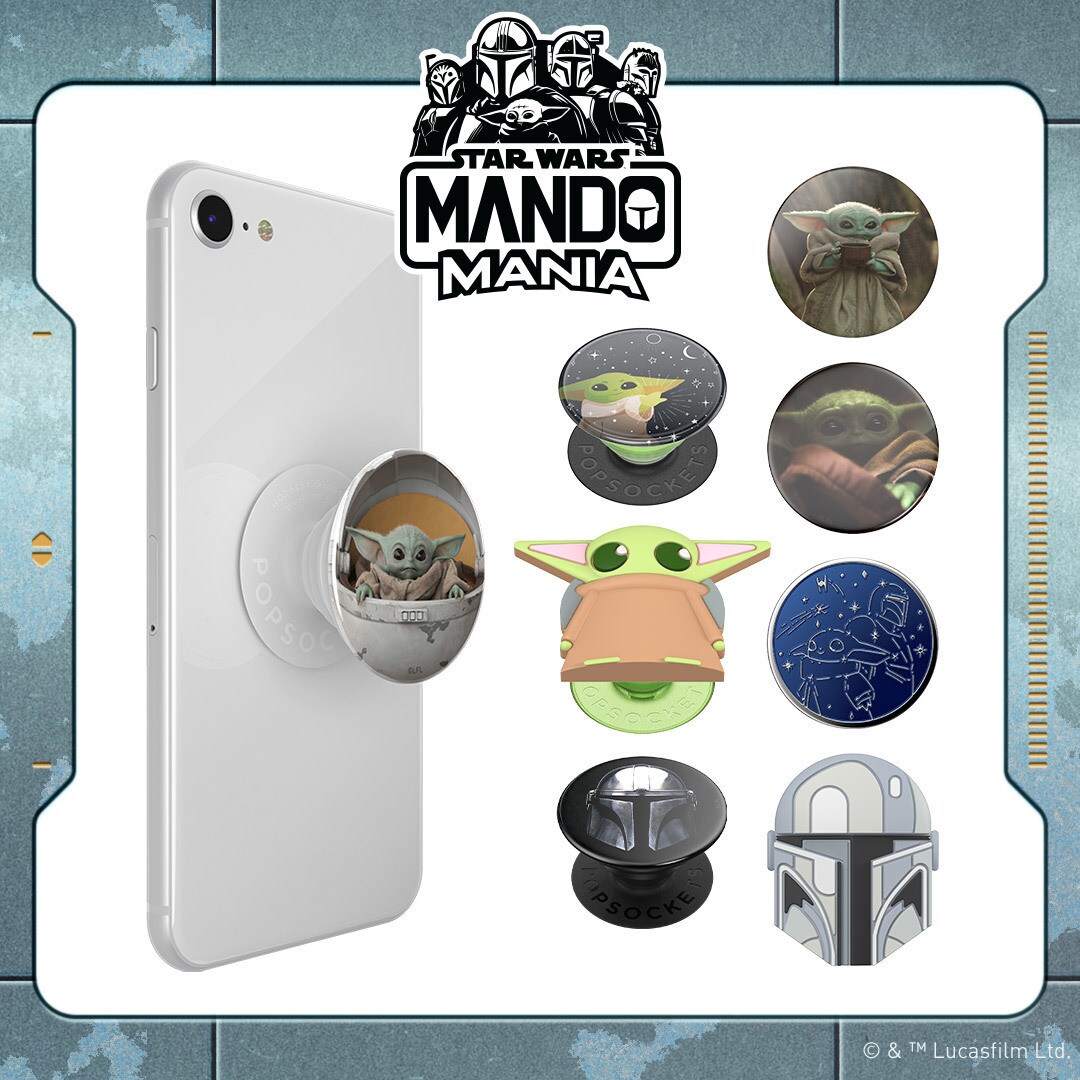 PopOut Grogu and PopOut Mandalorian by PopSockets