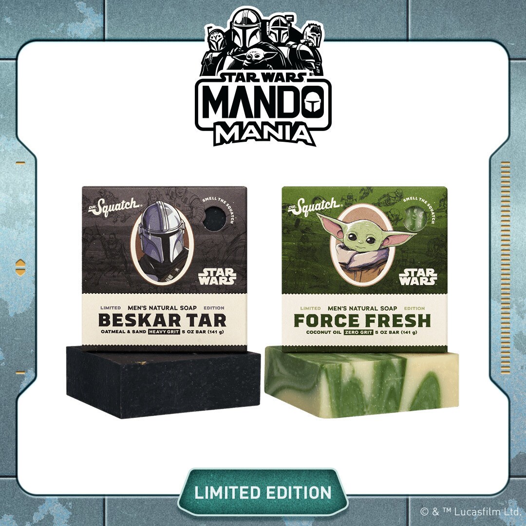 New Products from Dr. Squatch, Hasbro, Lladro and Mattel Revealed for Star  Wars Mando Mania - Jedi News