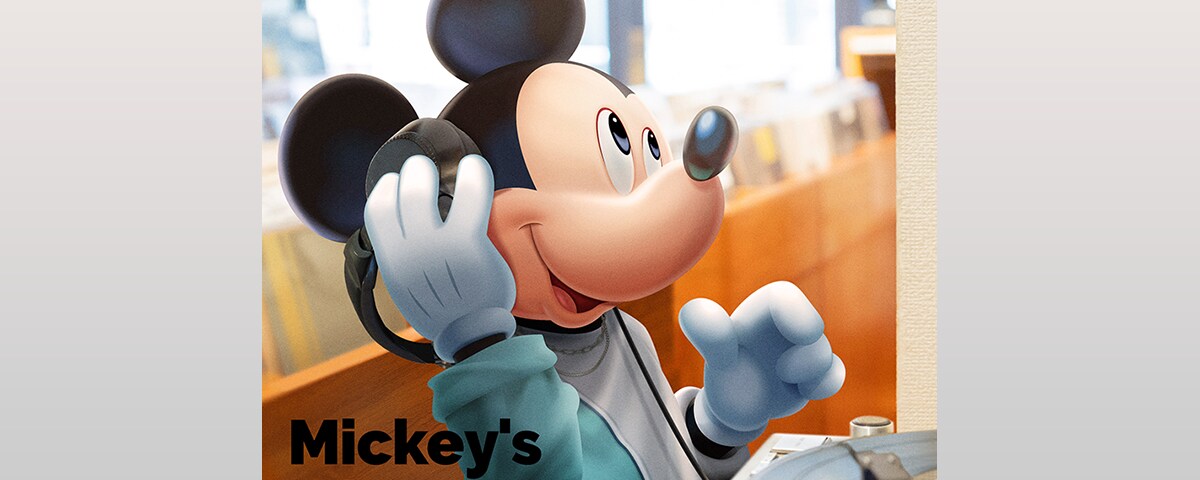 音楽と一緒にミッキーマウスからのメッセージが楽しめる！音楽好きの