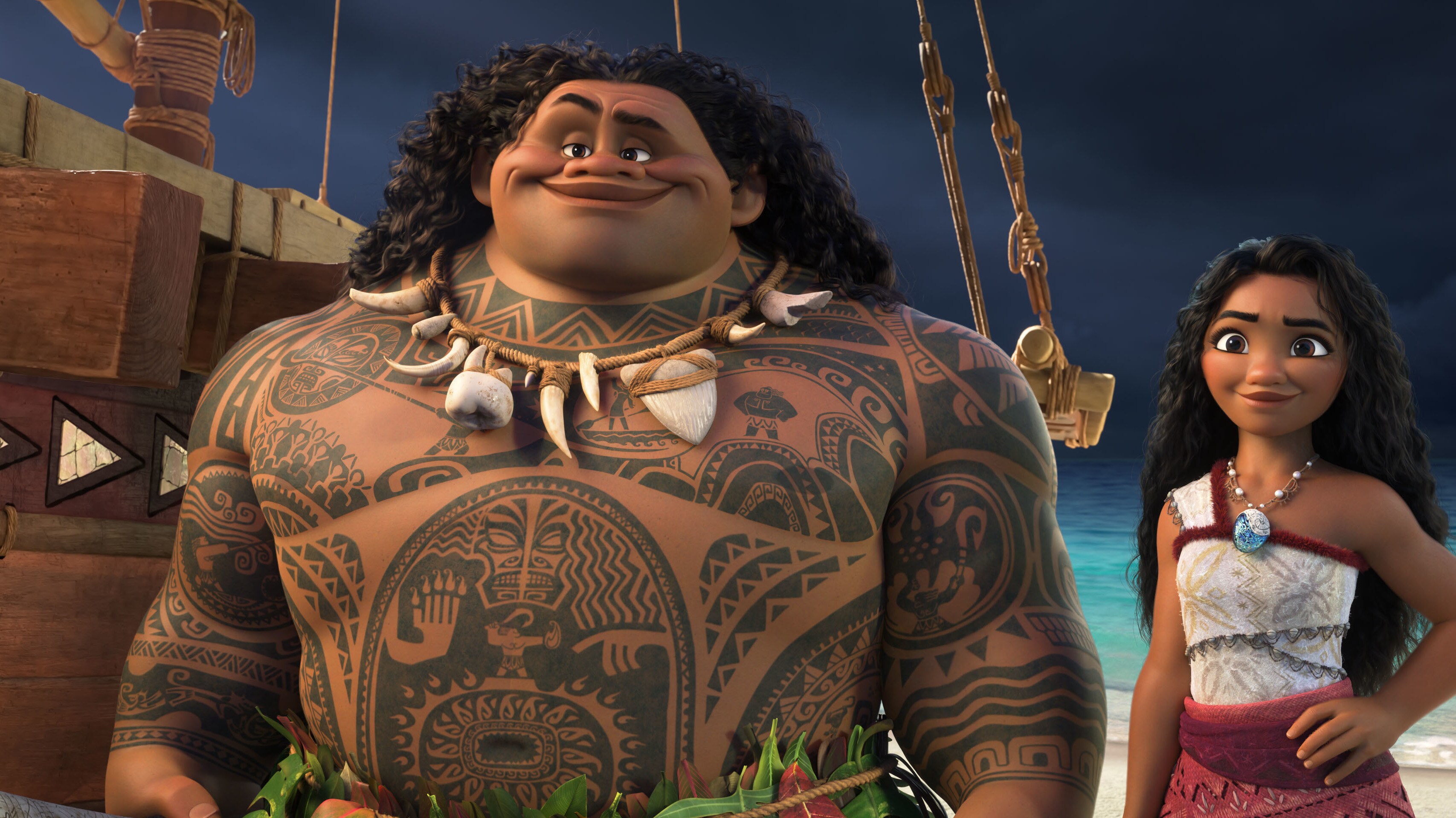 Image of Moana and Maui. © 2024 Disney Enterprises, Inc. All Rights Reserved.