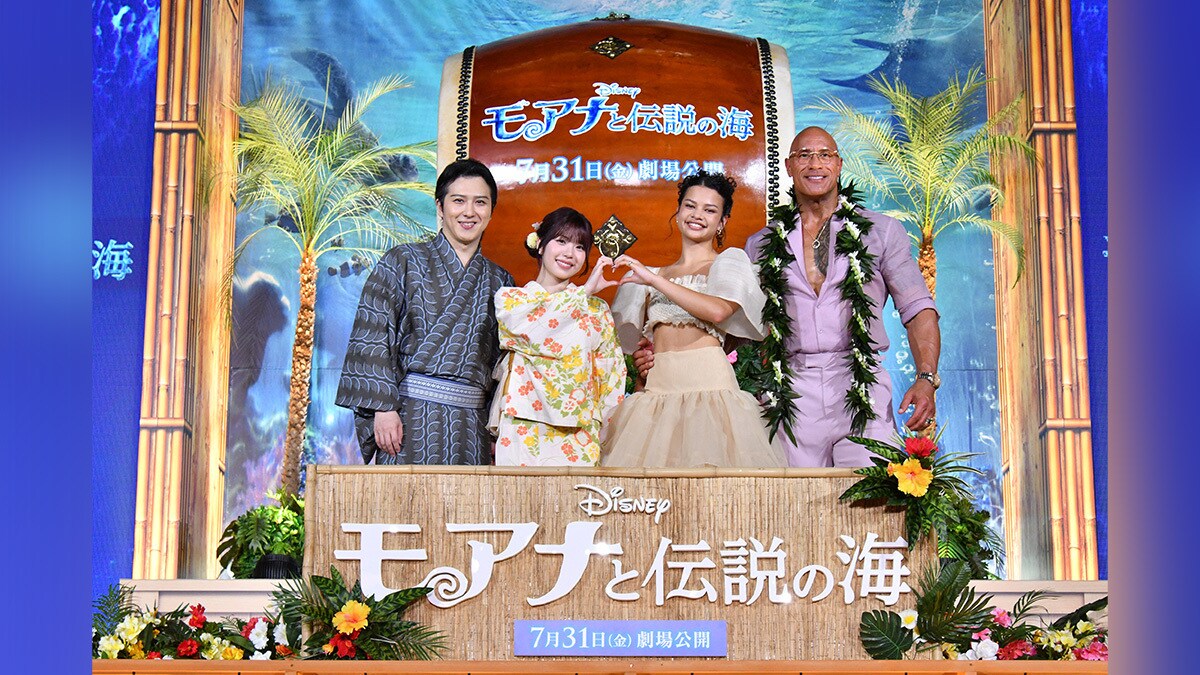 映画『モアナと伝説の海』モアナ役キャサリン・ランガイア＆マウイ役