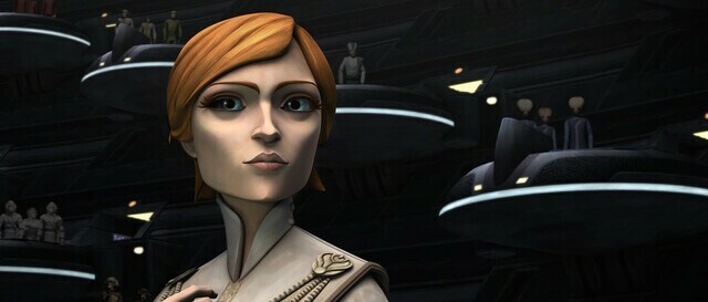 Mon Mothma in the Galactic Senate