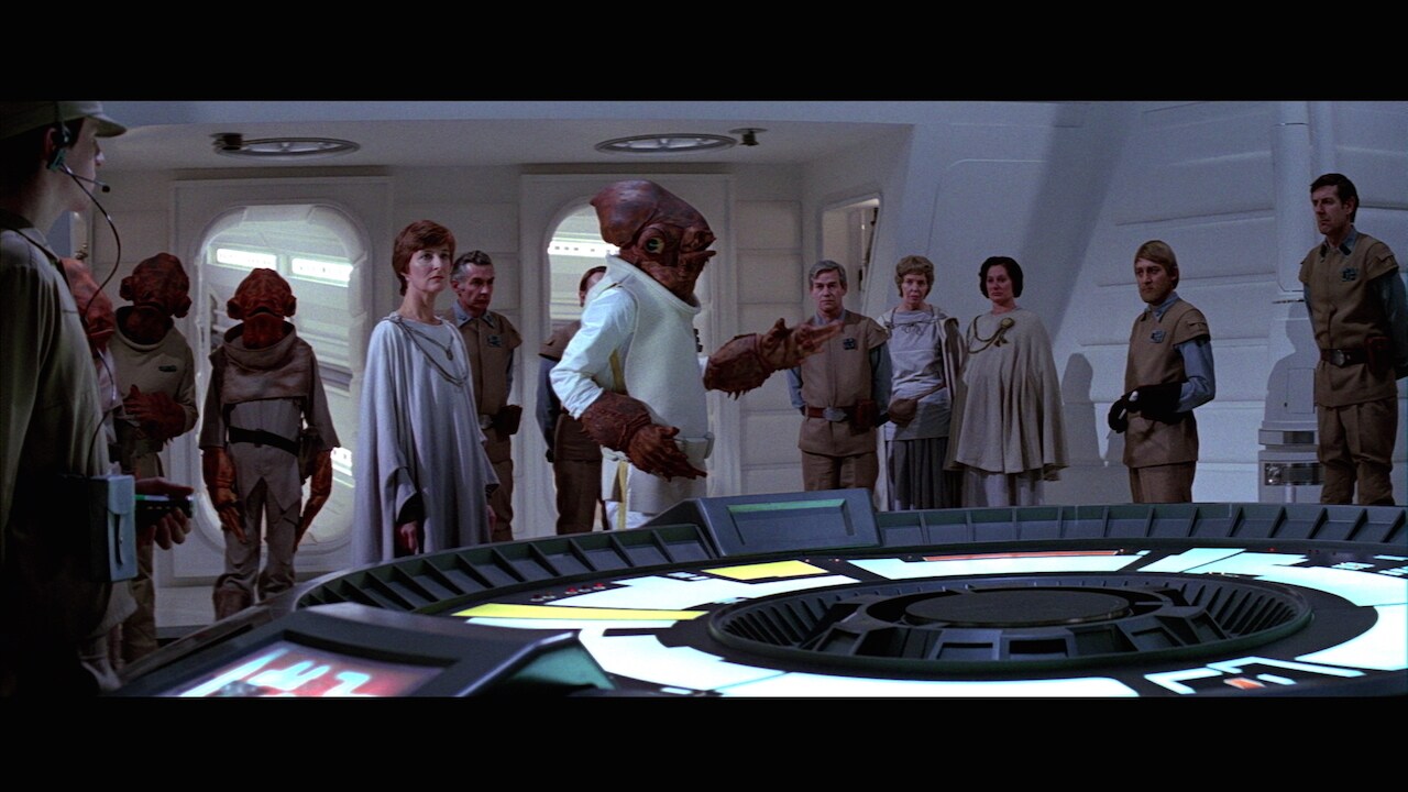 After Palpatine declared himself Emperor, Mothma continued to speak for the galaxy’s people in th...
