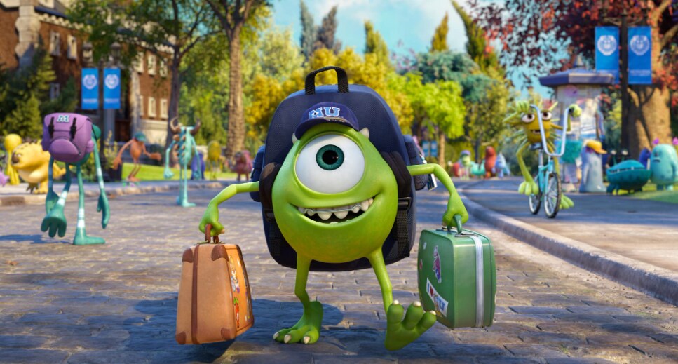 Mike's first day at Monsters University