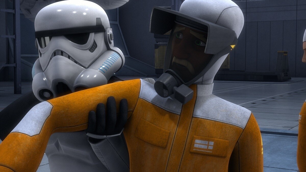 Morad Sumar being apprehended by Stormtroopers Morad Sumar being apprehended by Stormtroopers