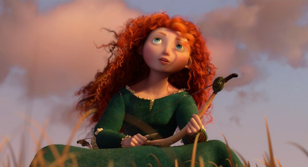 Animated character Merida from the film "Brave"