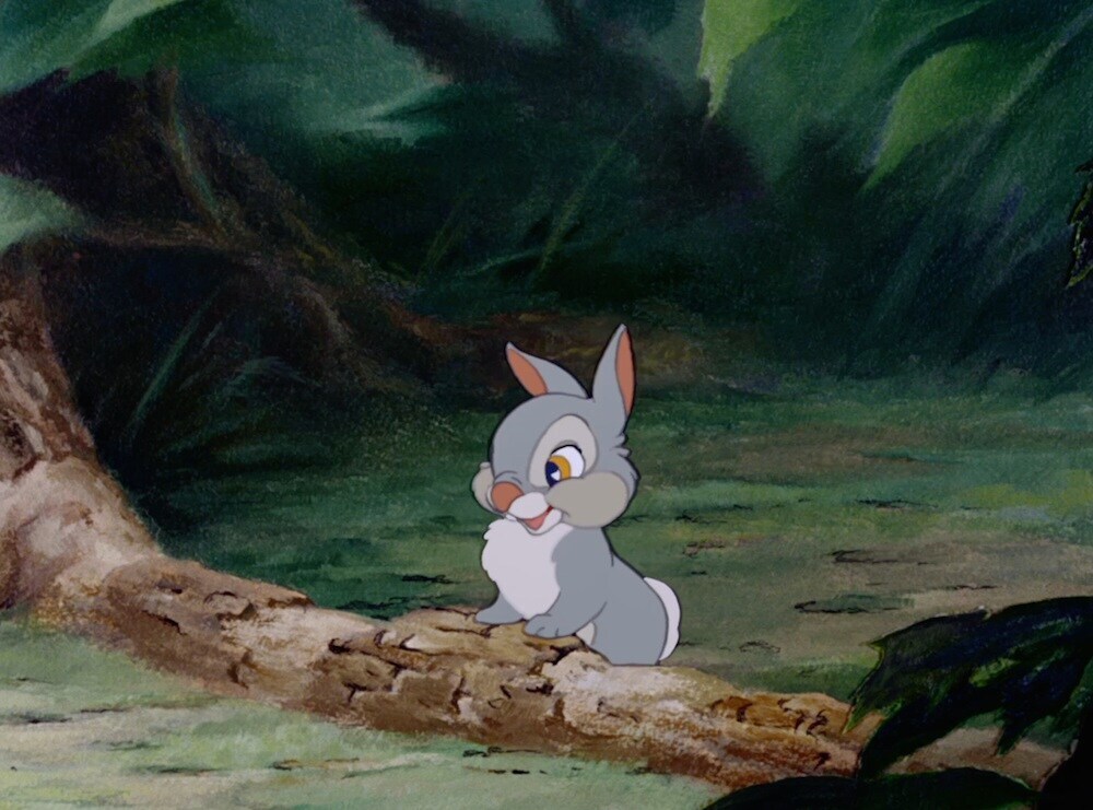 Animated character Thumper (bunny) from the movie 