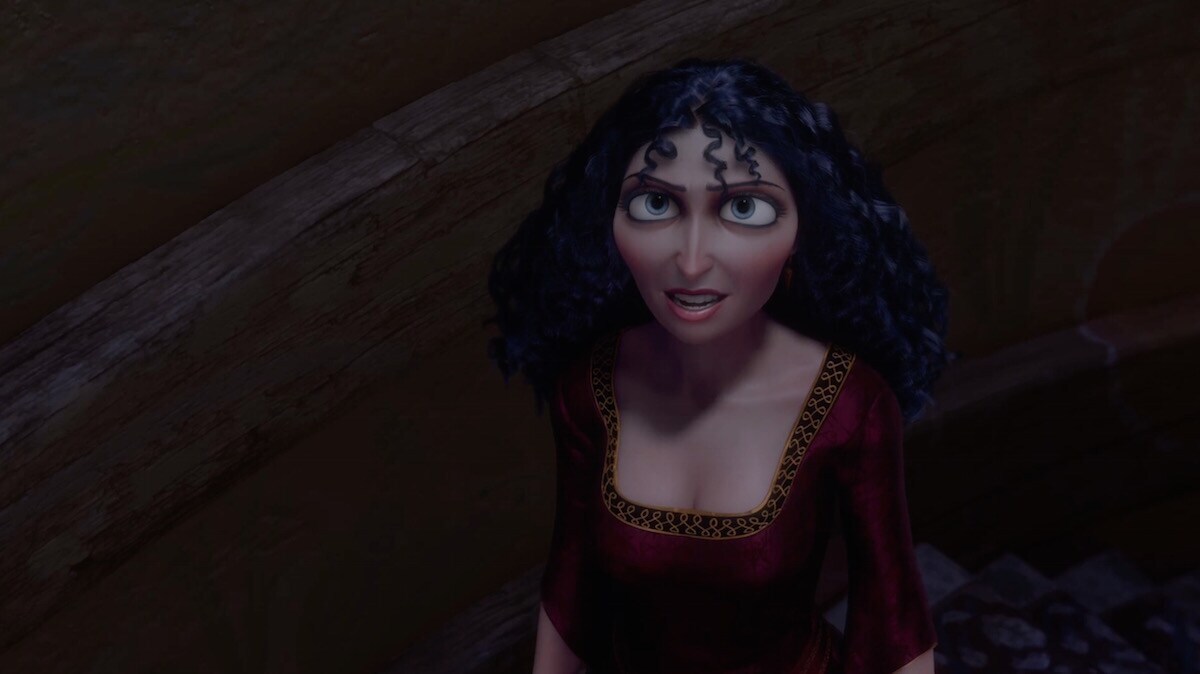 Mother Gothel from the animated movie "Tangled"
