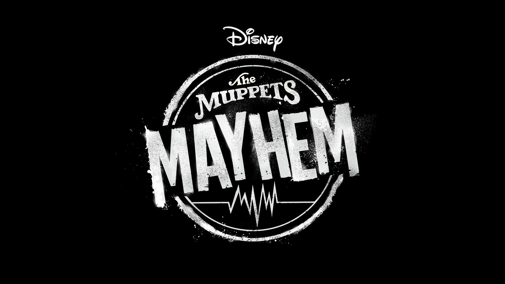 The Muppets Mayhem Logo - Black