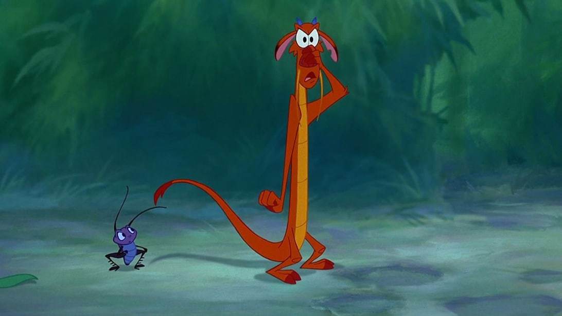 Mushu in the animated movie "Mulan"