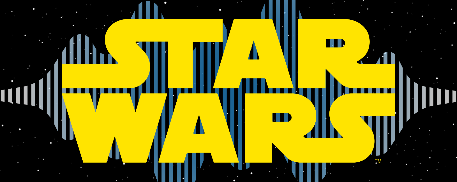 Star Wars logo and audio wave