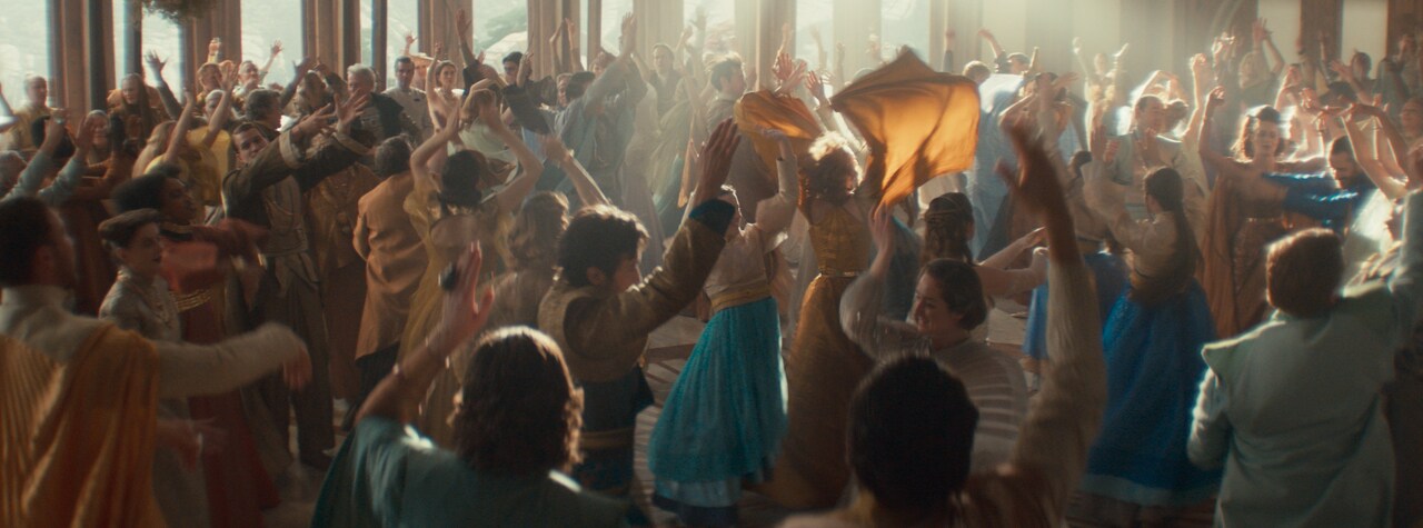Wedding revelers in Andor
