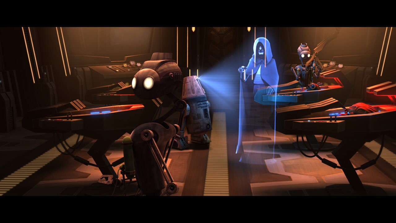 During the Clone Wars, Darth Sidious maintained a secret lair on Mustafar, where droids cared for...