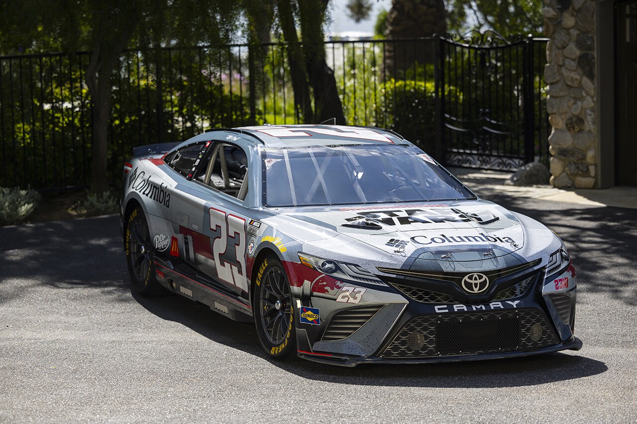 The front of the Columbia and NASCAR Star Wars-Themed Car.