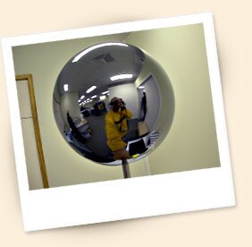 The half-silver ball from Pablo's "making of" documentaries.