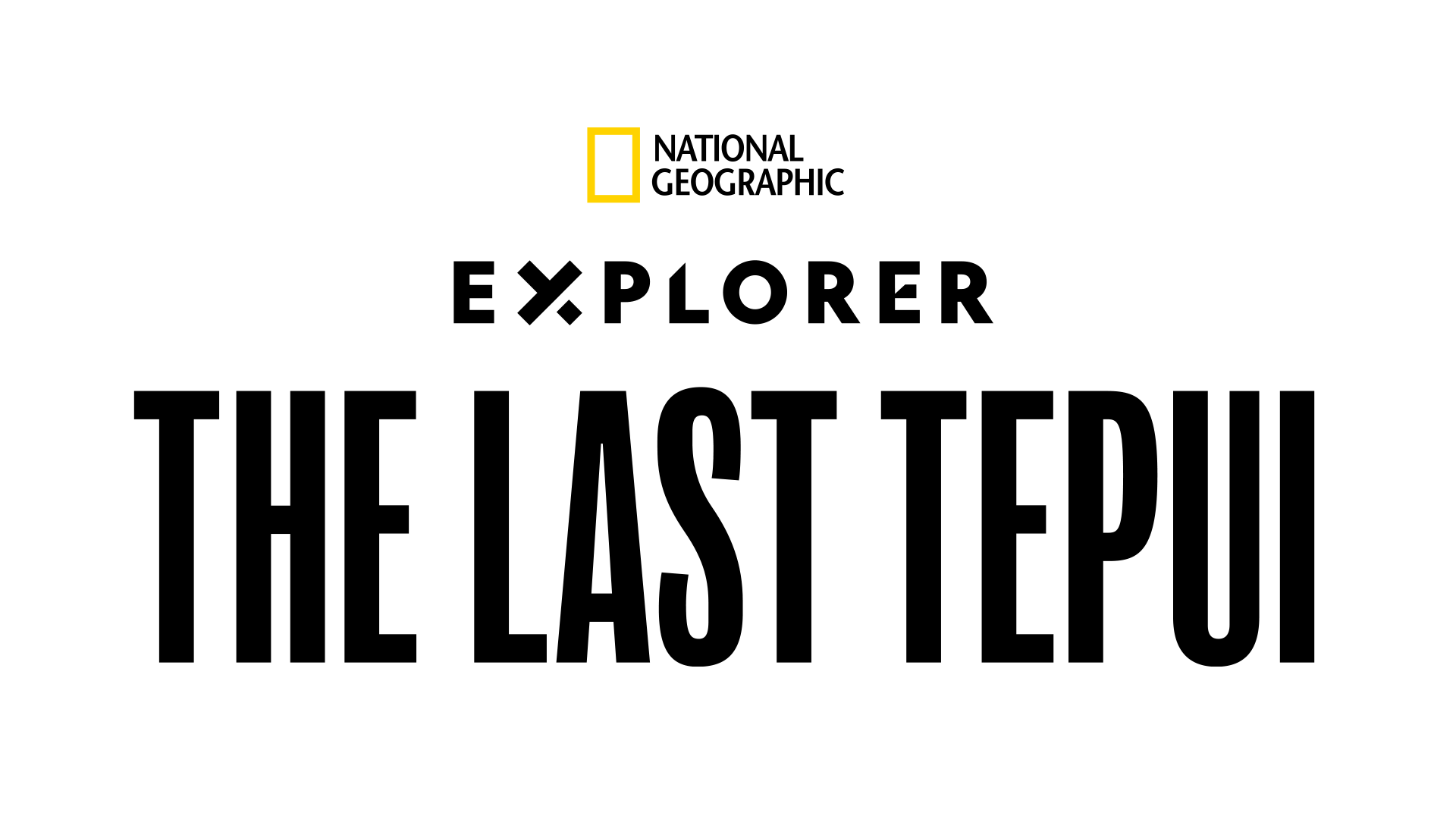 Explorerer: The Last Tepui Logo - Black