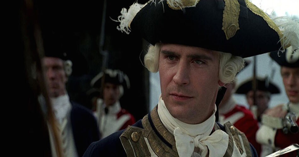 Actor Jack Davenport as James Norrington in the film "Pirates of the Caribbean"