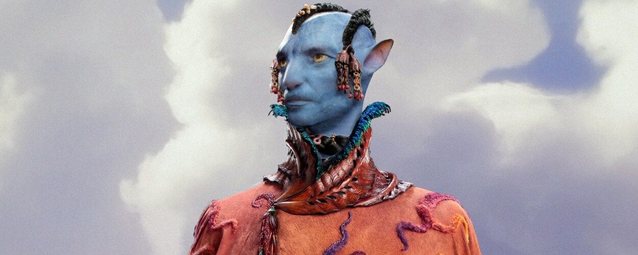 Concept art of the Sky Captain Peylak from Avatar: Fire and Ash.
