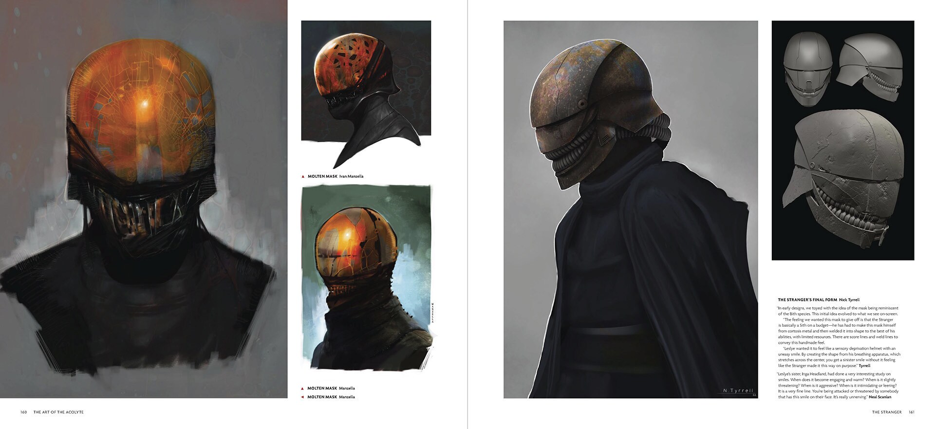 The Art of Star Wars: The Acolyte interior spread.