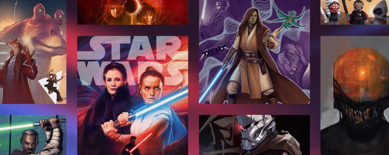 NYCC 2025 Lucasfilm Publishing Panel covers and reveals graphic.