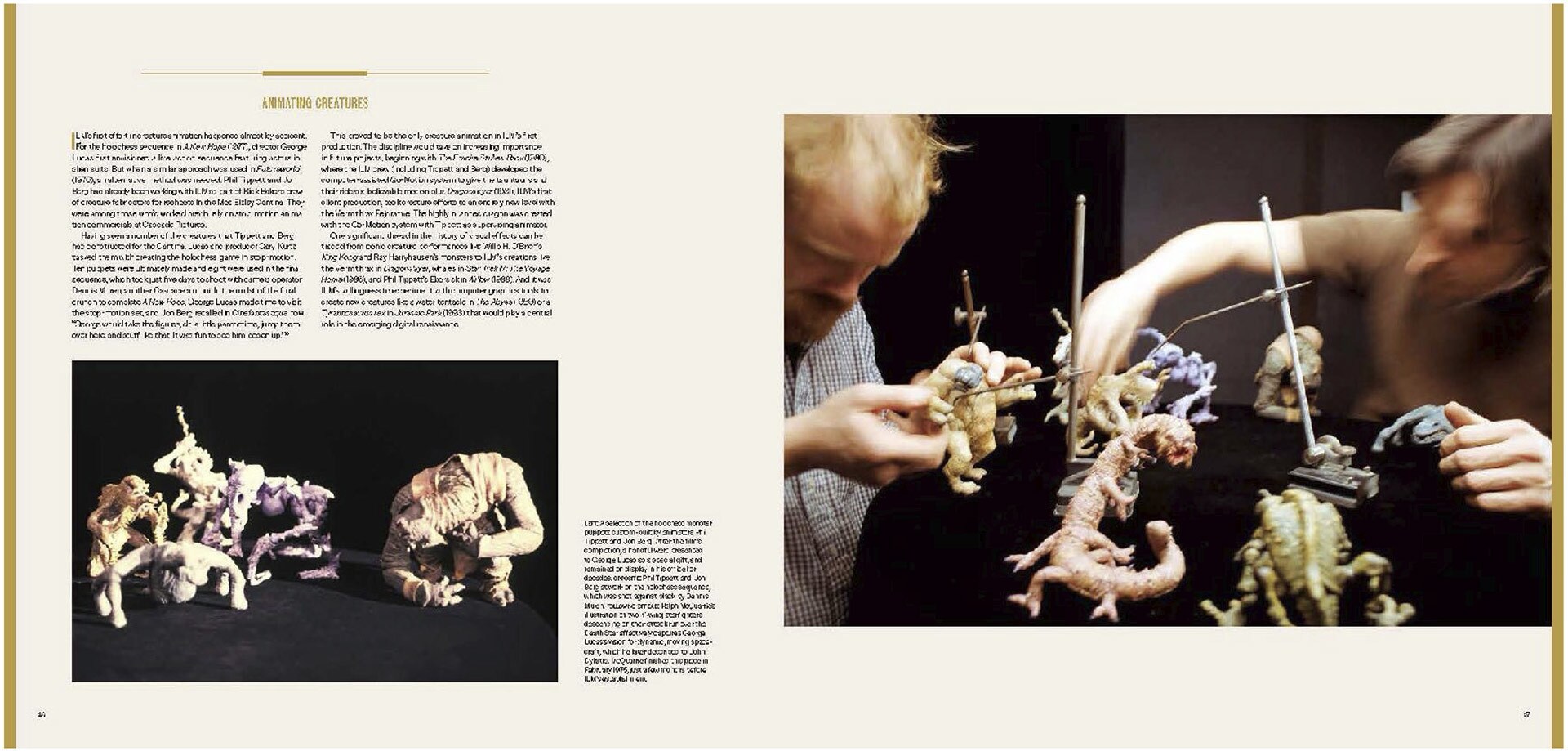 Industrial Light & Magic: 50 Years of Innovation Dejarik spread.