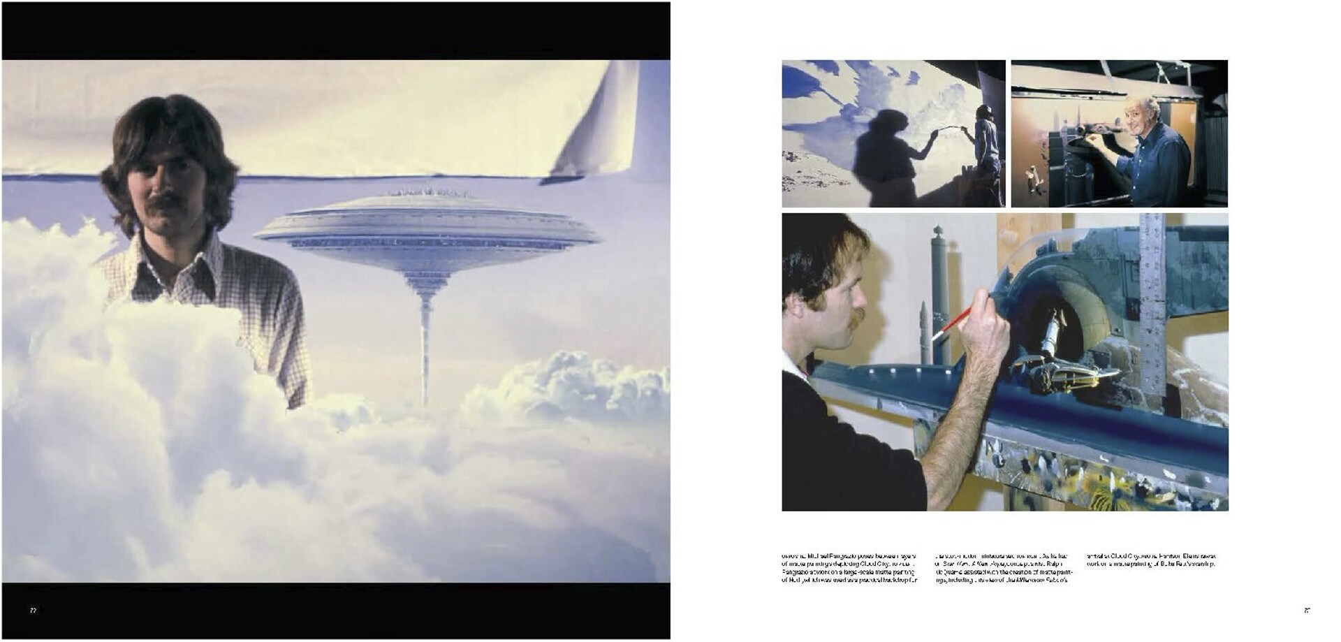 Industrial Light & Magic: 50 Years of Innovation Cloud City spread.