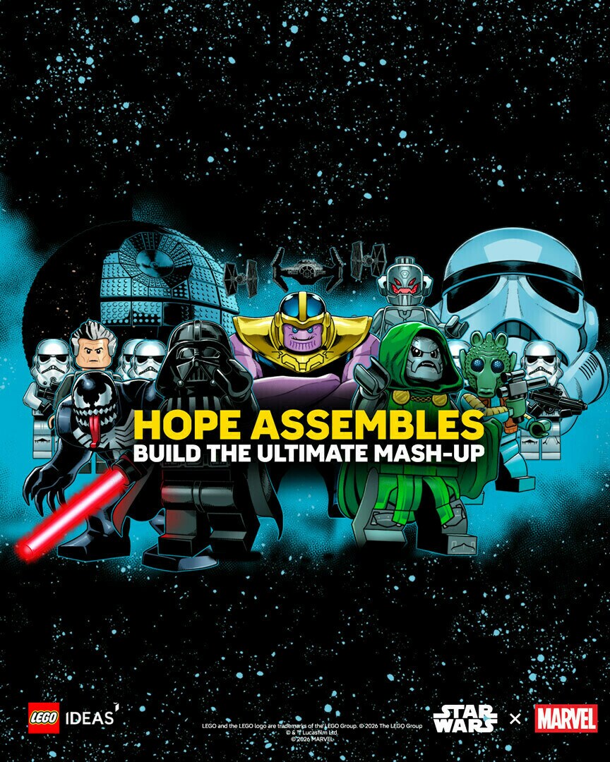 LEGO Ideas Star Wars and Marvel Mash-Up art
