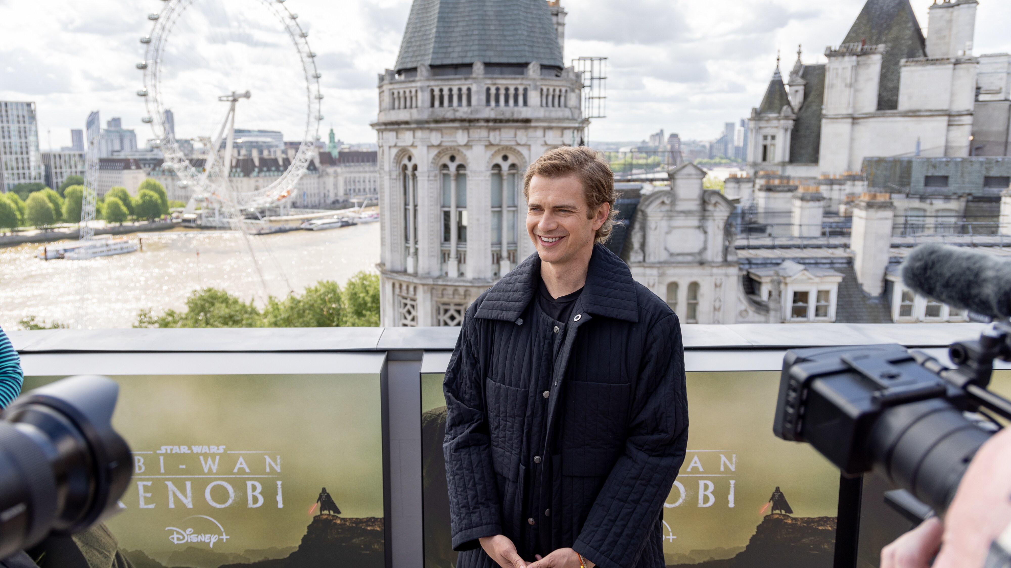 LONDON, ENGLAND - MAY 12:  Hayden Christensen attends the photocall for the new Disney+ limited series "Obi Wan Kenobi" at the Corinthia Hotel on May 12, 2022 in London, England. Obi-Wan Kenobi will be exclusively available on Disney+ from May 27. (Photo by StillMoving.net for Disney)