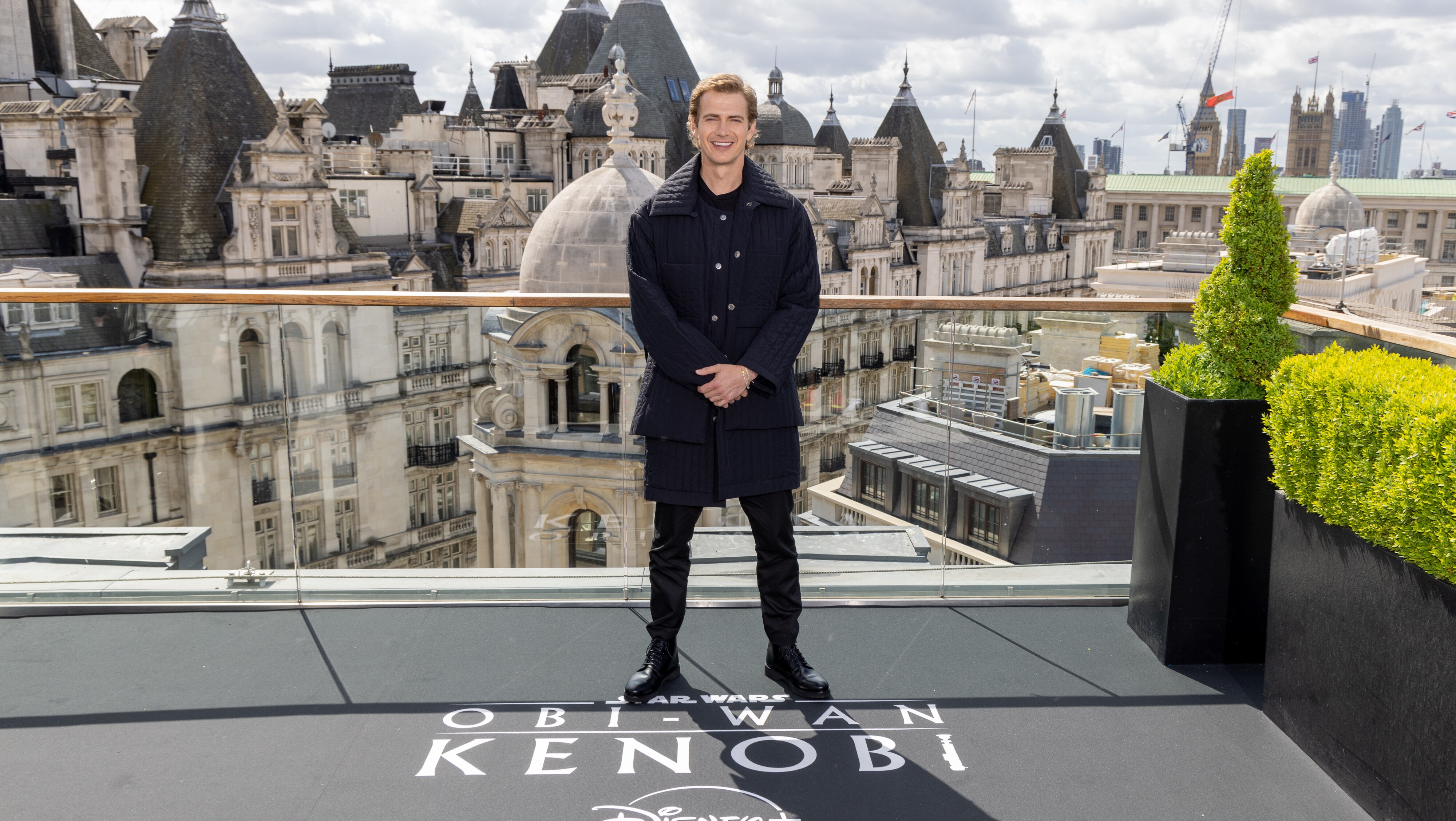 LONDON, ENGLAND - MAY 12:  Hayden Christensen attends the photocall for the new Disney+ limited series "Obi Wan Kenobi" at the Corinthia Hotel on May 12, 2022 in London, England. Obi-Wan Kenobi will be exclusively available on Disney+ from May 27. (Photo by StillMoving.net for Disney)