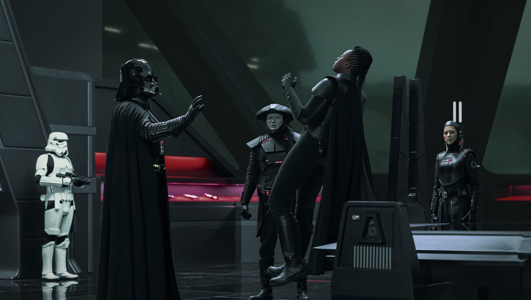 An angry Vader comes to address Reva's failure. The Inquisitor informs her master, however, that ...