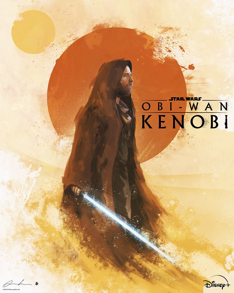 Obi-Wan Kenobi poster posse art by Luke Butland