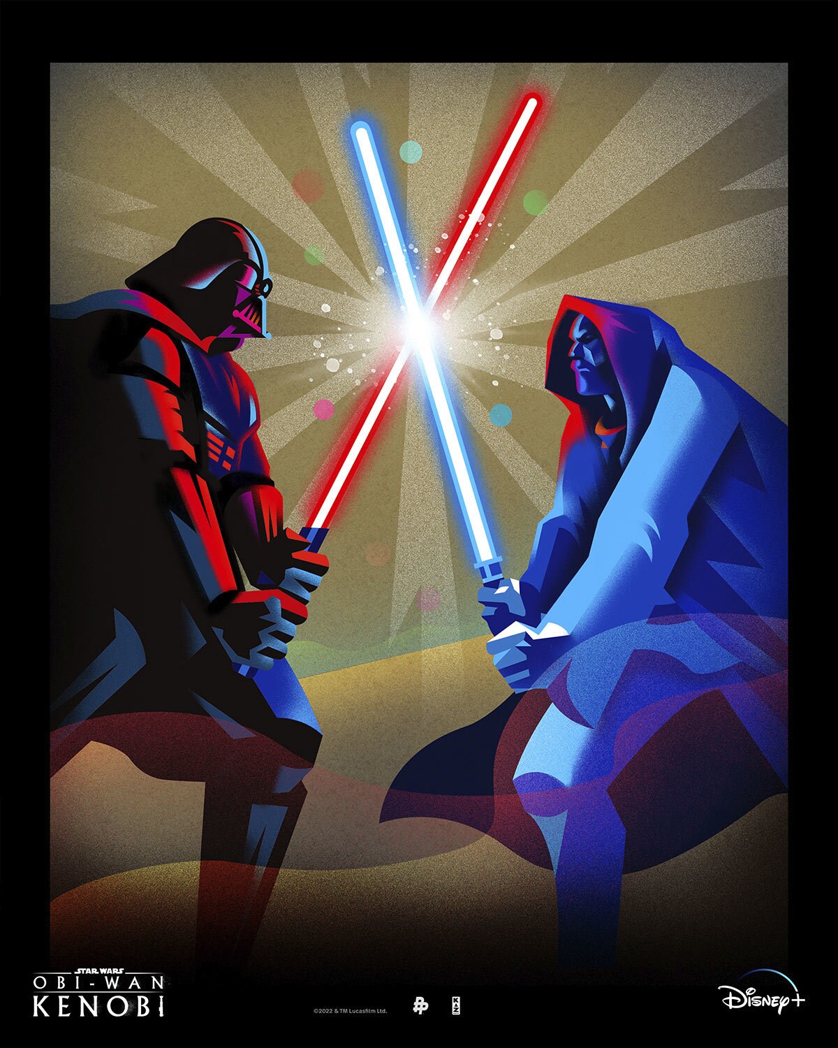 Obi-Wan Kenobi poster posse art by Kaz Oomori