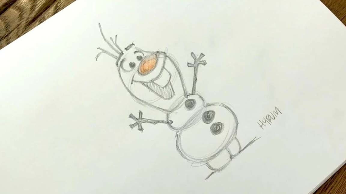 ¿Cómo Dibujar a Olaf de Frozen?