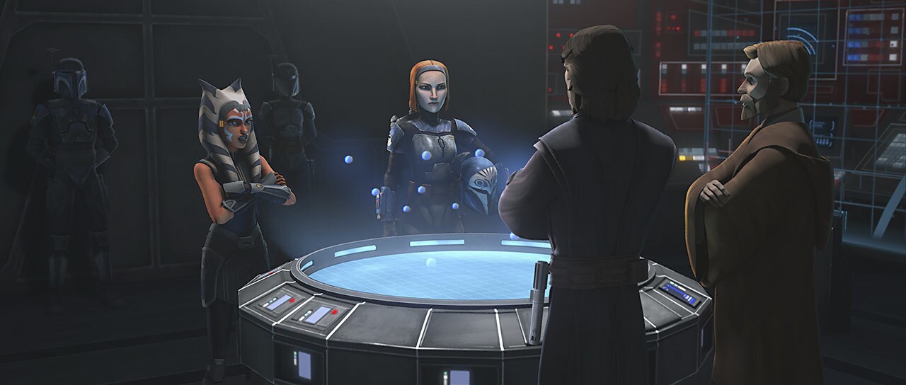 Ahsoka and Bo-Katan soon arrive to discuss matters in person. Maul is on Mandalore in the city of...