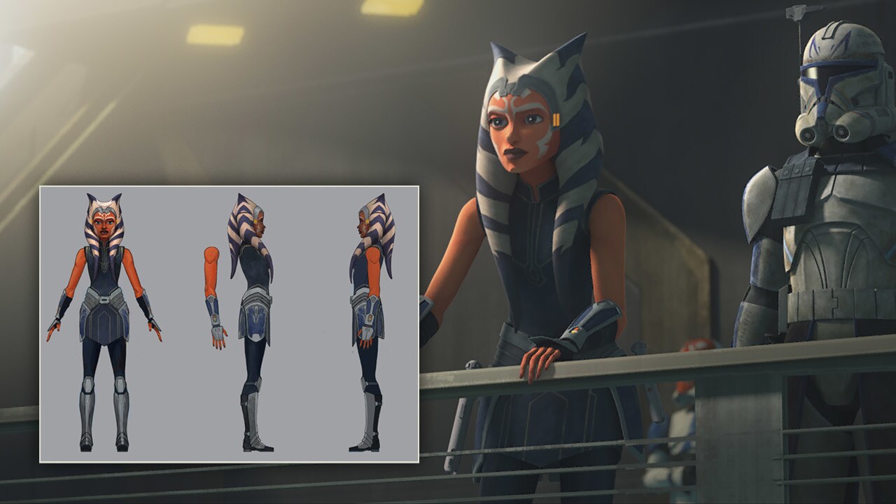 Ahsoka has a new Mandalorian-inspired look in this arc, featuring beskar armor plates and the ico...