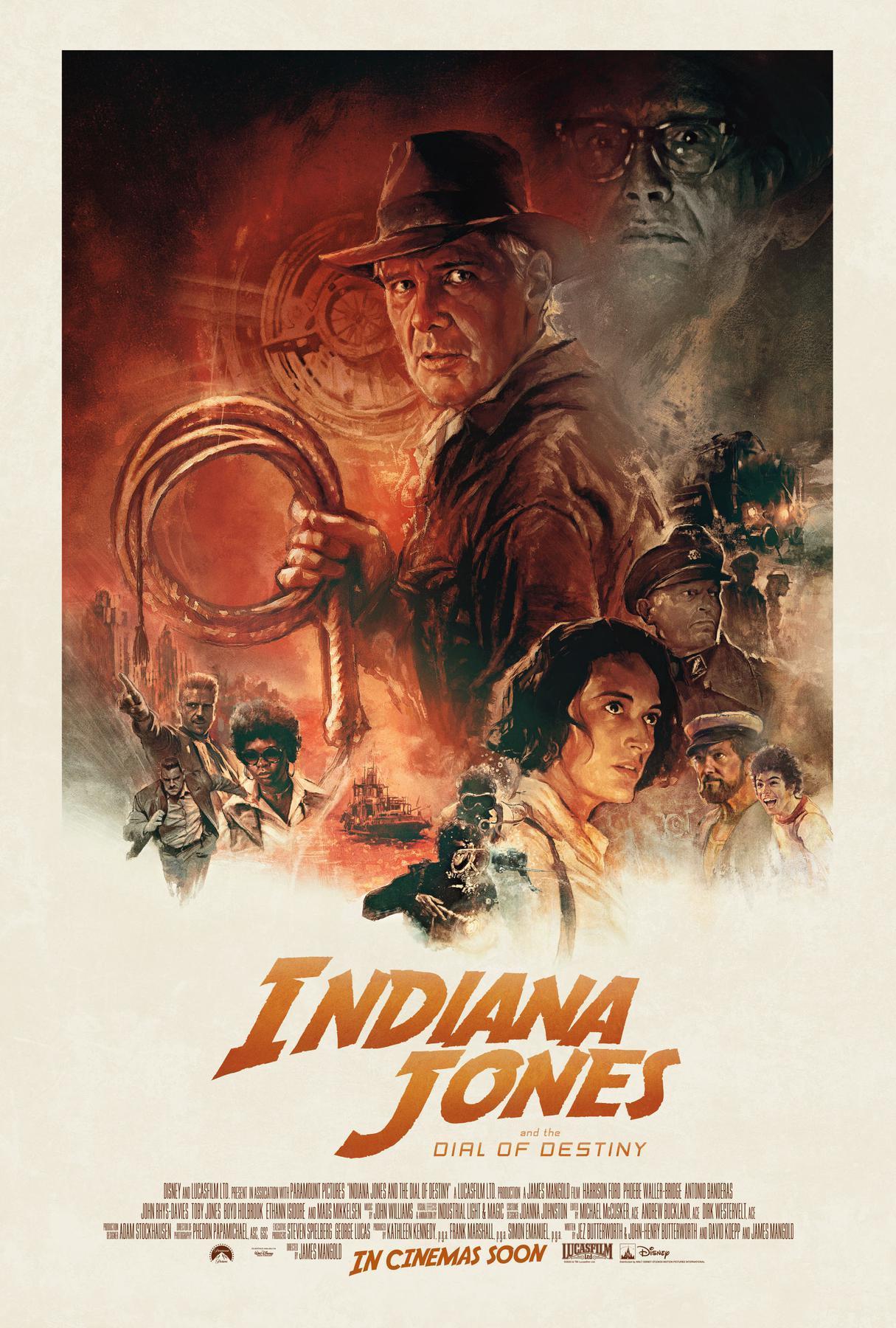 Indiana Jones and the Dial of Destiny poster.