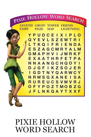 Tinker Bell and the Legend of the NeverBeast Activity - Pixie Hollow Word Search