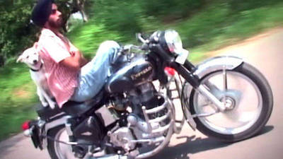 Motorcycle Riders Pull Out Their Bag of Tricks