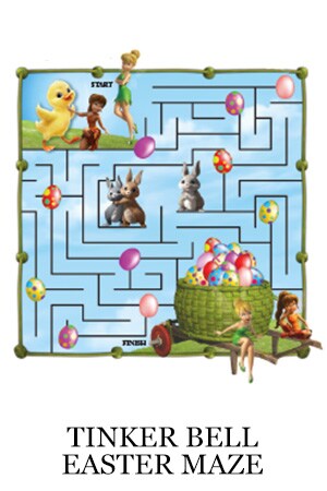 Tinker Bell and the Legend of the NeverBeast Activity  - Easter Maze