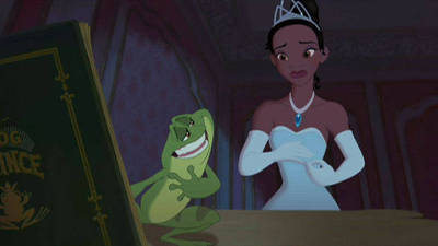 the princess and the frog tiana frog