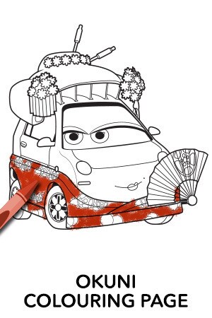 okuni colouring page