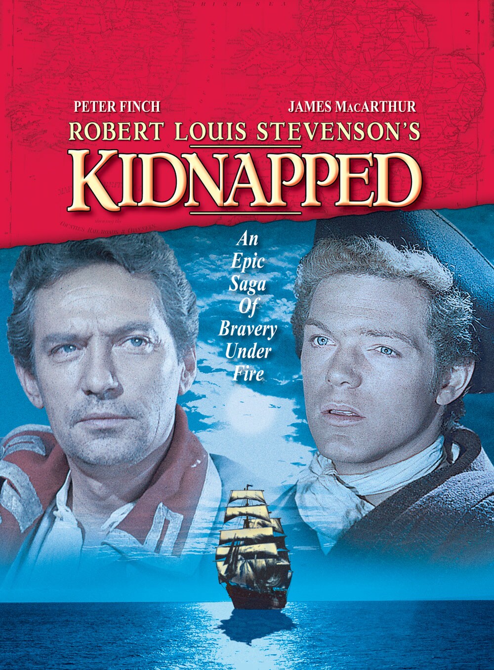 Peter Finch | James MacArthur | Rober Lous Stevenson's Kidnapped: An Epic Saga of Bravery Under Fire movie poster